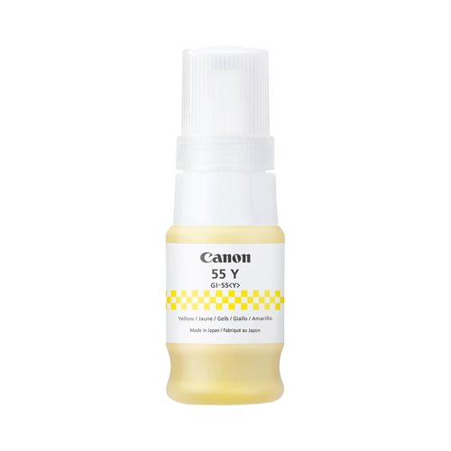 Canon GI-55Y Ink Bottle Yellow 40ml 6291C001 Canon GI-55Y Ink Bottle Yellow 40ml 6291C001