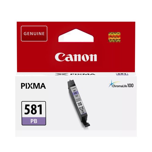 Canon CLI-581PB Inkjet Cartridge Photo Blue 2107C001 Canon CLI-581PB Inkjet Cartridge Photo Blue 2107C001
