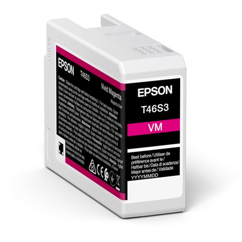 Epson T46S3 Inkjet Cartridge Vivid Magenta C13T46S300 Epson T46S3 Inkjet Cartridge Vivid Magenta C13T46S300