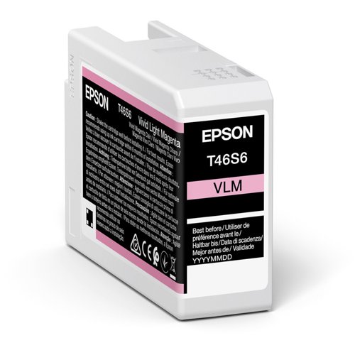 Epson T46S6 Inkjet Cartridge Vivid Light Magenta C13T46S600 Epson T46S6 Inkjet Cartridge Vivid Light Magenta C13T46S600