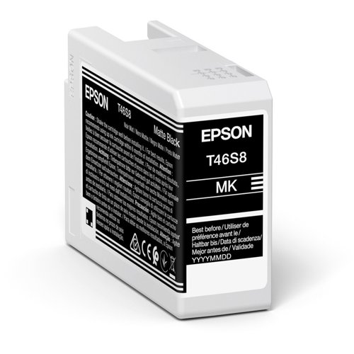 Epson T46S8 Inkjet Cartridge Matte Black C13T46S800 Epson T46S8 Inkjet Cartridge Matte Black C13T46S800