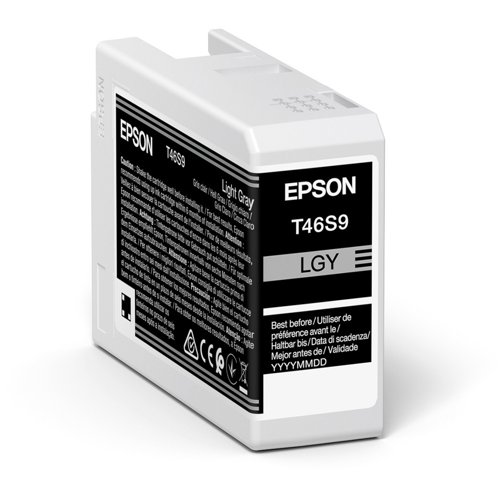 Epson T46S9 Inkjet Cartridge Light Grey C13T46S900 Epson T46S9 Inkjet Cartridge Light Grey C13T46S900