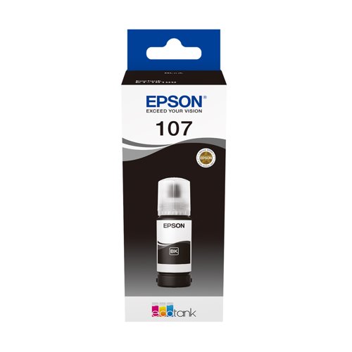 Epson No.107 EcoTank Ink Bottle Black C13T09B140 Epson No.107 EcoTank Ink Bottle Black C13T09B140