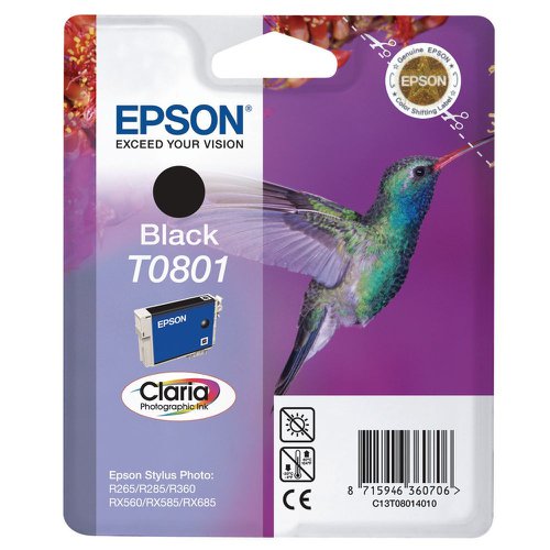 Epson+T0801+Inkjet+Cartridge+Black+T080140