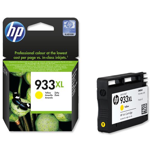 HP+No.933XL+Inkjet+Cartridge+High+Capacity+Yellow+CN056AE