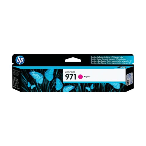 HP No.971 Inkjet Cartridge Magenta CN623AE HP No.971 Inkjet Cartridge Magenta CN623AE