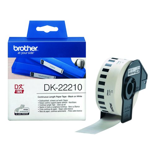 Brother Continuous Paper Label Roll 29mm DK-22210