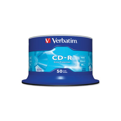 Verbatim+CD-R+Spindle+%28Pack+50%29+43351