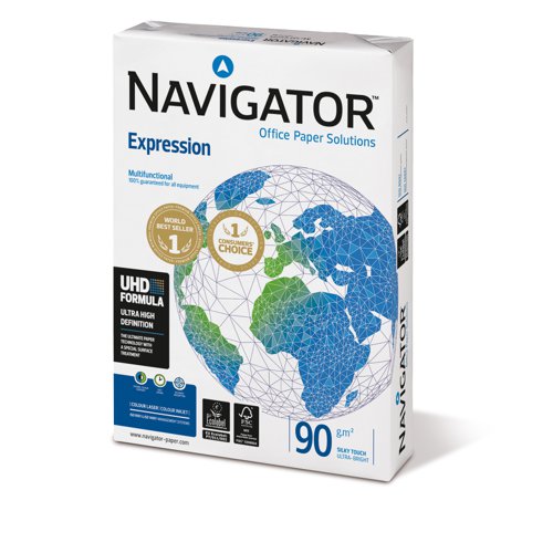 Navigator+Expression+Paper+A4+90gsm+White+%28Pack+500%29+55044+612939
