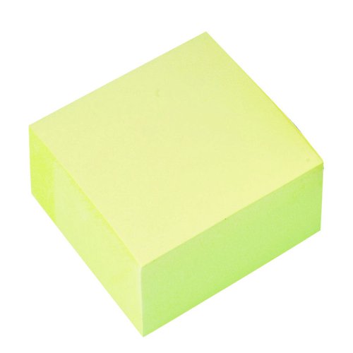 Repositionable+Notes+Cube+75x75mm+Yellow