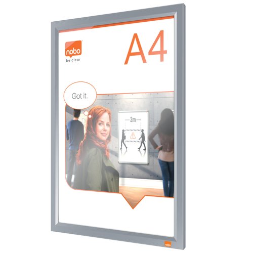 Nobo Impression Pro Poster Frame A4 Silver 1915578 Nobo Impression Pro Poster Frame A4 Silver 1915578