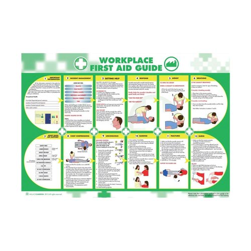 Wallace Cameron Workplace First Aid Poster 590x840mm 5405025