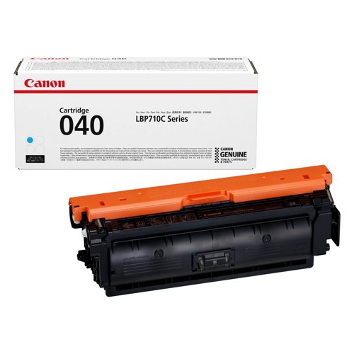 Canon 040C Toner Cartridge Cyan 0458C001 Canon 040C Toner Cartridge Cyan 0458C001