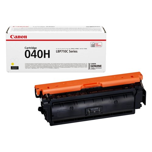 Canon 040H Toner Cartridge High Capacity Yellow 0455C001 Canon 040H Toner Cartridge High Capacity Yellow 0455C001