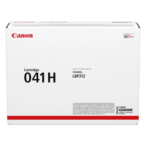 Canon 041H Toner Cartridge High Capacity Black 0453C002 Canon 041H Toner Cartridge High Capacity Black 0453C002