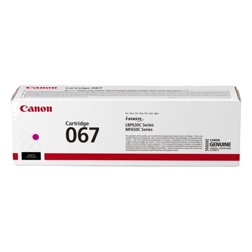 Canon 067M Toner Cartridge Magenta 5100C002 Canon 067M Toner Cartridge Magenta 5100C002
