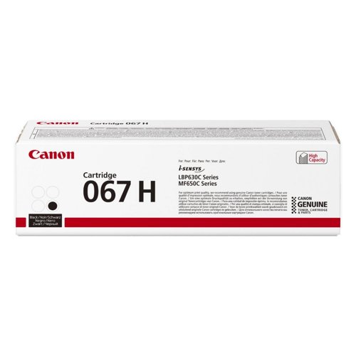 Canon 067H Toner Cartridge High Capacity Black 5106C002 Canon 067H Toner Cartridge High Capacity Black 5106C002