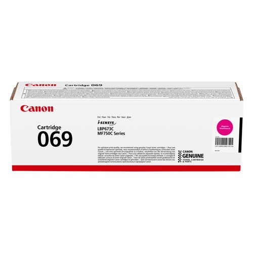 Canon 069M Toner Cartridge Magenta 5092C002 Canon 069M Toner Cartridge Magenta 5092C002