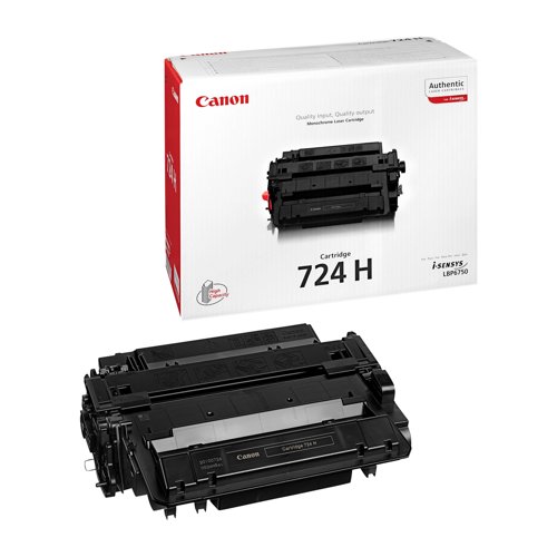 Canon 724H Toner Cartridge High Capacity Black 3482B002 Canon 724H Toner Cartridge High Capacity Black 3482B002
