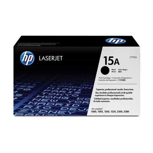 HP+No.15A+Toner+Cartridge+Black+C7115A