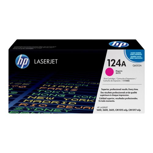 HP+No.124A+Toner+Cartridge+Magenta+Q6003A