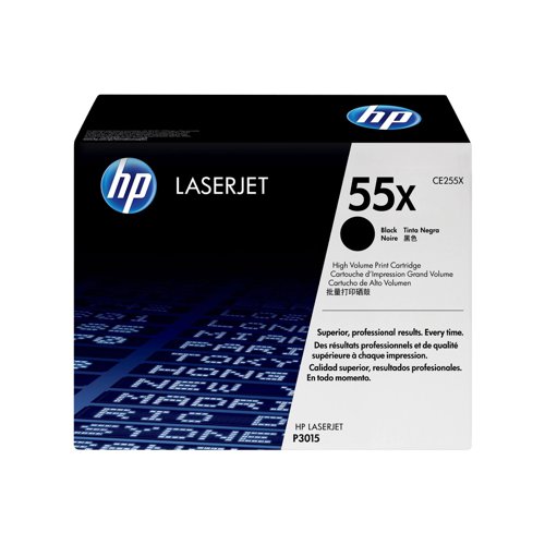 HP No.55X Toner Cartridge High Capacity Black CE255X HP No.55X Toner Cartridge High Capacity Black CE255X