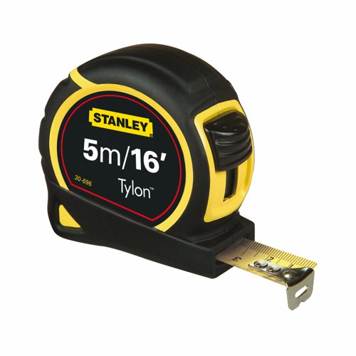 STANLEY+Retractable+Tape+Measure+with+Belt+Clip+5m%2F16ft+0-30-696