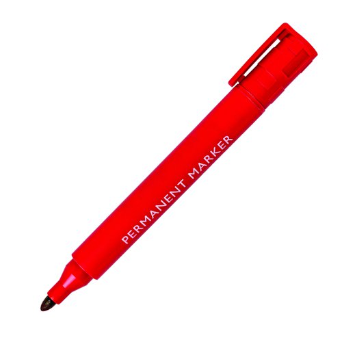 Permanent+Marker+Pen+Bullet+Tip+Red
