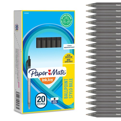 Paper+Mate+InkJoy+100+RT+Retractable+Ballpoint+Pen+Black+S0957030