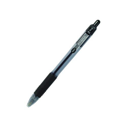 Zebra+Z-Grip+Smooth+Rectractable+Ballpoint+Pen+1.0mm+Tip+Black+%28Pack+12%29+22561