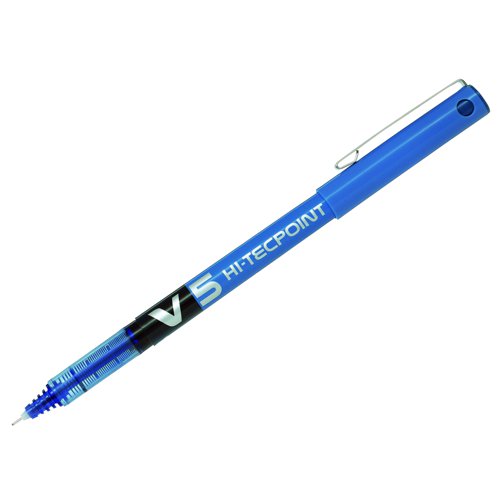 Pilot+V5+Liquid+Ink+Rollerball+Pen+0.3mm+Blue+100101203
