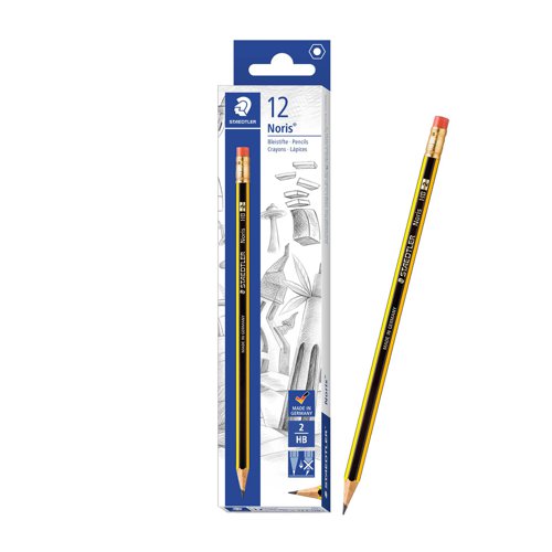 STAEDTLER+Noris+Pencil+HB+Rubber+Tip+122-HBRT