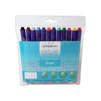 MANUSCRIPT COLOUR MARKERS ASST BROA (12)