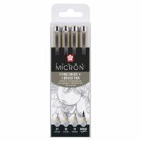 SAKURA PIGMA MICRON SET LCOOL GRY (3+1)