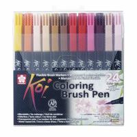 SAKURA KOI COLOURING BRUSH PEN ASST (24)