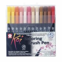 SAKURA KOI COLOURING BRUSH PEN ASST (48)