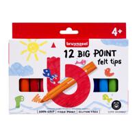 BRUYNZEEL BIG POINT FELT TIP SET (12)