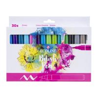 ECOLINE BRUSH PEN SET ASST PRIMARY (30)