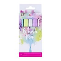 ECOLINE BRUSH PEN SET ASST PASTEL (5)