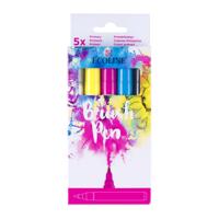 ECOLINE BRUSH PEN SET ASST PRIMARY (5)