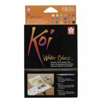 SAKURA KOI WATER COLORS SKETCH BOX 18COL