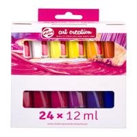 TALENS ACRYLIC COLOUR SET 12ML ASST (24)