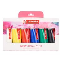 TALENS ACRYLIC COLOUR SET 75ML ASST (6)