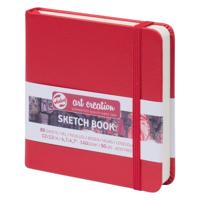 TALENS SKETCHBOOK 120X120MM RED