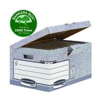 BANKERS BOX FLIPTOP STOR BOX GREY 01815