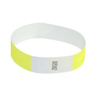 TYVEK WRISTBANDS 19MM FLUO YLW (1000)