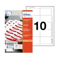 AVERY NAME BADGE INSERTS 85X54MM (10)