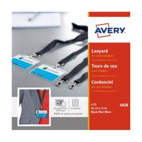 AVERY LANYARD 440X20MM BLK (10)