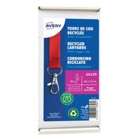 AVERY RECYCLED LANYARD RED (10)