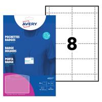 AVERY BADGE POCKETS 60X90MM (20)